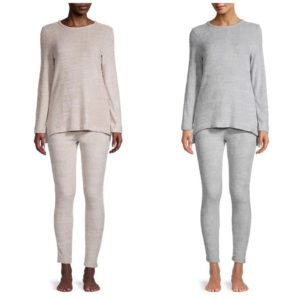 Image of sale on 2-Piece Textured Knit Pajama Set