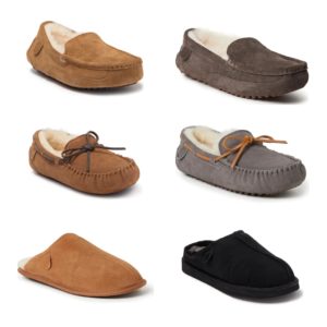 Image of sale on Men’s Genuine Shearling Slippers 46% off