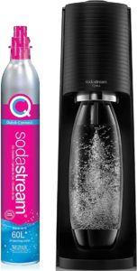 Image of sale on SodaStream Terra Sparkling Water Maker (Black) with CO2 and DWS Bottle