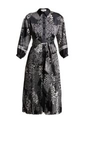 Image of sale on Print Pleated-Skirt Shirtdress