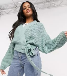 Image of sale on Belted Cardigan In Mint
