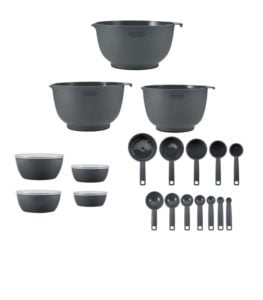 Image of sale on Professional 23-piece Gray Mix and Measure Baking Set