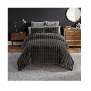 Image of sale on Belle 2-Piece Twin Comforter Set in Charcoal