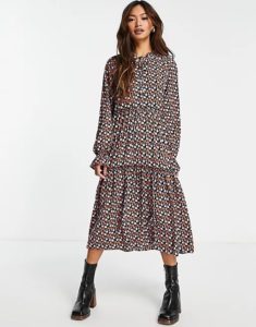 Image of sale on Printed Tiered Maxi Dress
