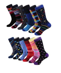 Image of sale on Men’s Bold Designer Dress Socks Pack of 12