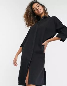 Image of sale on Midi Denim Shirt Dress