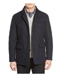 Image of sale on Wool Blend Quilted Jacket
