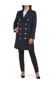 Image of sale on Virgin Wool Blend Button Coat