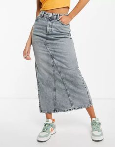 Image of sale on Maxi Denim Skirt