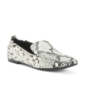 Image of sale on Snake Embossed Elastic Back Loafers
