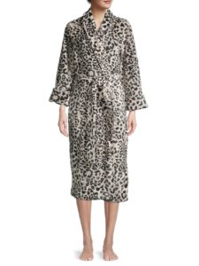 Image of sale on Leopard-Print Wrap Robe
