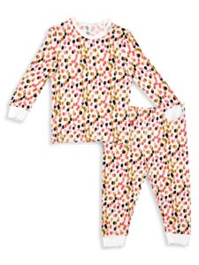 Image of sale on Little Girl’s 2-Piece Confetti Magnetic Pajama Set