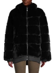 Image of sale on Hooded Faux Fur Jacket
