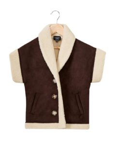 Image of sale on Girl’s Freya Shearling Vest, Size 4-16