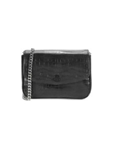 Image of sale on Devin Croc-Embossed Crossbody Bag