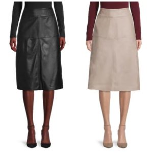 Image of sale on Leather Midi Skirt