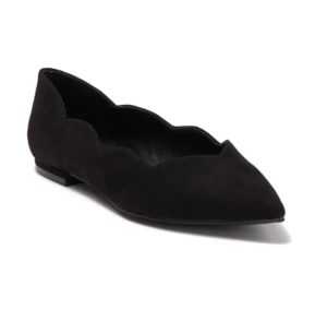 Image of sale on The Hava Scalloped Mircrosuede Flat