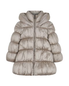 Image of sale on Girl’s Quilted Solid Hooded Jacket, Size 4-6