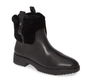 Image of sale on Mimie Genuine Shearling Trim Bootie