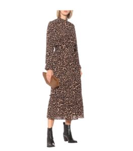 Image of sale on Antoinette leopard-print maxi dress