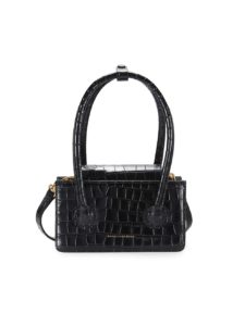 Image of sale on Grandma Croc-Embossed Mini Leather Bag