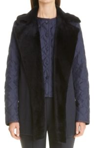 Image of sale on Genuine Shearling Trim Belted Vest