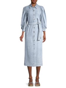 Image of sale on Mia Denim Midi Shirtdress