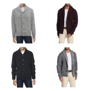 Image of sale on Cable Knit Button Down Sweater
