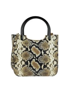 Image of sale on Eric Snakeskin-Embossed Leather Crossbody Bag