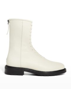 Image of sale on Leather Lace-Up Combat Boots