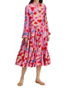 Image of sale on Abstract Watercolor Midi Dress