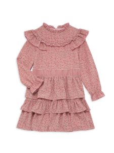 Image of sale on Little Girl’s Ruffle Floral-Print Dress