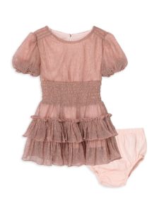 Image of sale on Baby Girl’s 2-Piece Dress & Bloomers Set