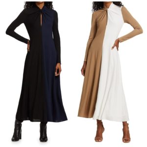 Image of sale on Adelina Split Jersey Midi Dress.