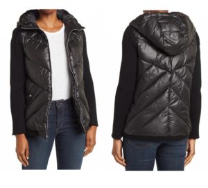 Image of sale on Chevron Puffer & Knit Sleeve Jacket