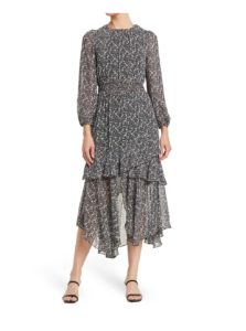 Image of sale on Floral High/Low Hem Midi Dress