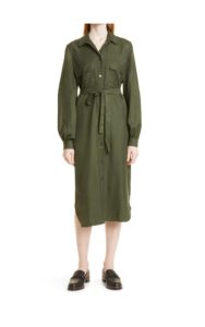 Image of sale on Camila Long Sleeve Midi Shirtdress
