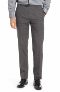 Image of sale on Devon Check Flat Front Wool Blend Dress Pants