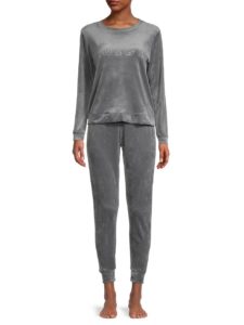 Image of sale on 2-Piece Velour Sweatshirt & Joggers Set