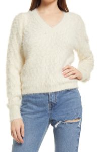 Image of sale on Shaggy V-Neck Sweater