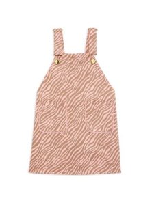 Image of sale on Little Girl’s & Girl’s Zebra-Print Overalls Dress