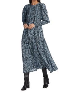 Image of sale on Morianagz Smocked Midi Dress