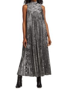 Image of sale on Siena Velvet Pleated Dress