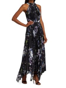 Image of sale on Trinity Printed Charmeuse Dress