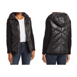 Image of sale on Chevron Puffer & Knit Sleeve Jacket