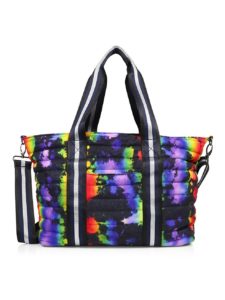 Image of sale on Tie-Dye Denim Quilted Tote
