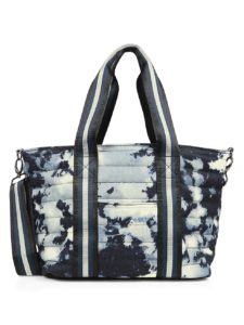 Image of sale on Junior Wingman Tie-Dye Denim Quilted Tote