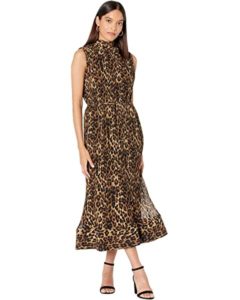 Image of sale on Meina Leopard Print Pleated Dress