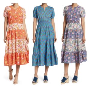 Image of sale on Block Printed Midi Dress
