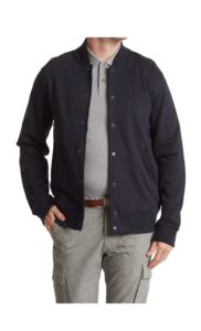 Image of sale on French Terry Snap Front Bomber Jacket